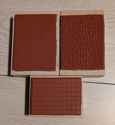 MIXED LOT  ~  ASSORTED DOUBLE SIDED BACKGROUND STAMPS 6 DIFFERENT DESIGNS