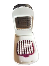 OXO GOOD GRIPS Vegetable Chopper With Easy-Pour Opening, White, 10.7 x 26.2 x 16