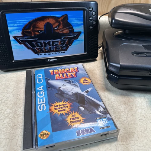 Tomcat Alley (Sega CD, 1994) Complete CIB Tested W/ Photos