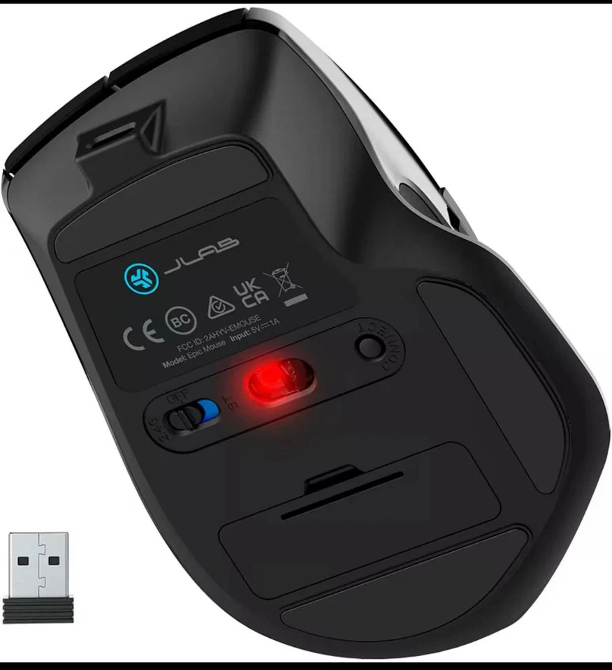 🔥NEW JLab - Epic Wireless Computer Mouse - Wireless - Black To 3 Devices SEALED - Image 2 of 4