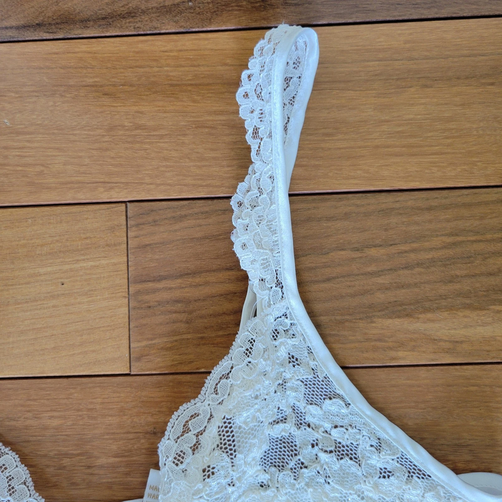 UNDERCOVER Abito da notte lungo maxi lucido vintage Victoria's Secret etichetta oro avorio slip dress M