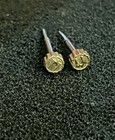 Original Vintage Gold Bulova Accutron Crowns w/ Tuning Fork Logo — photo 2