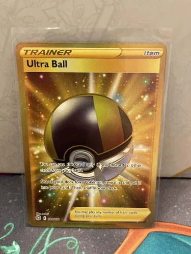 Pokémon TCG Ultra Ball Full Art Holo Secret Rare Swsh09 Brilliant Stars 186/172