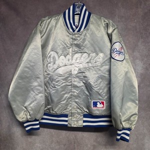 ヴィンテージ Dodgers シルバー スタジャン Dodgers Jacket Satin | eBay