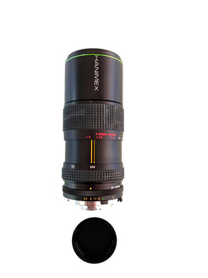 Hanimex Telezoom-Objektiv 4,5/80-200mm Minolta MD multicoated Macro 1:4 lens