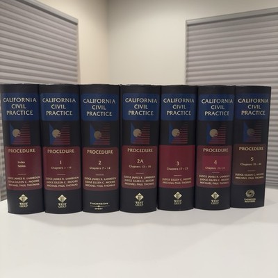 Thomson Reuters Westlaw CA Civil Practice Law Books Lot 2007 2018 Updates w CD