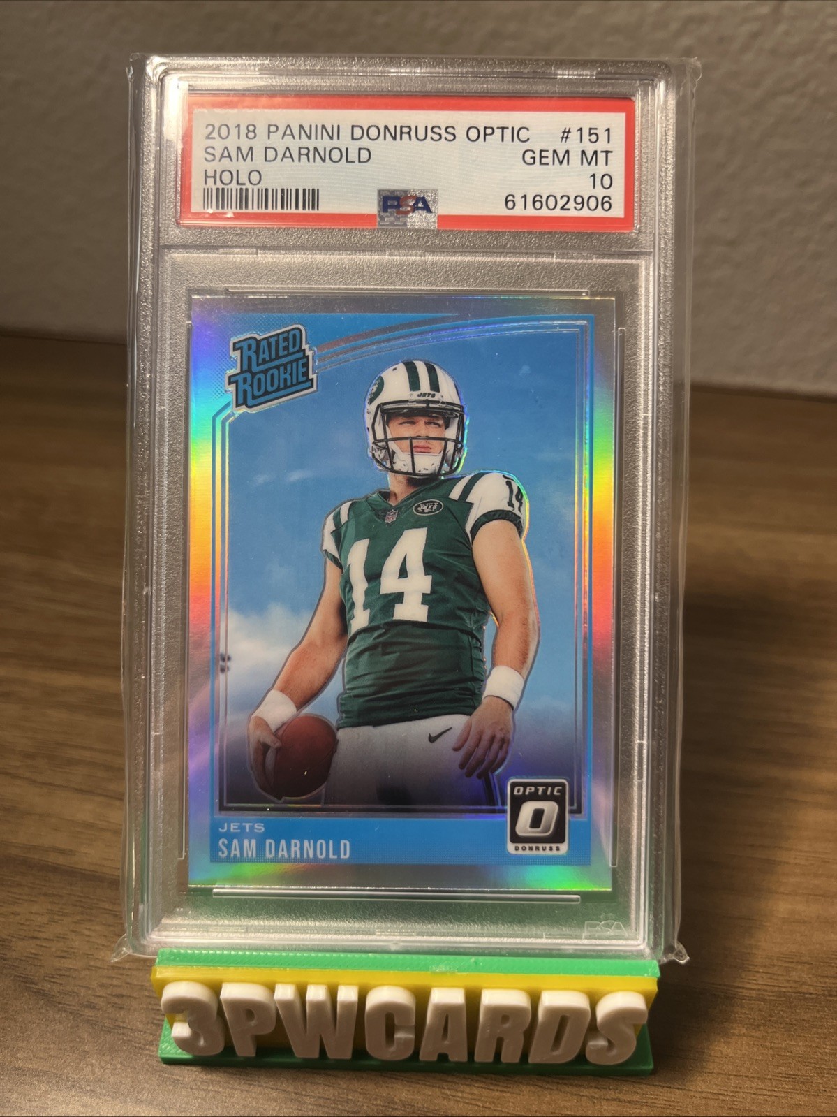 2018 Donruss Optic - Rated Rookie Sam Darnold #151 Holo Prizm (RC) PSA 10