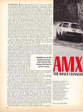 1968 AMC AMX ~ ORIGINAL 3-PAGE ROAD TEST / ARTICLE / AD
