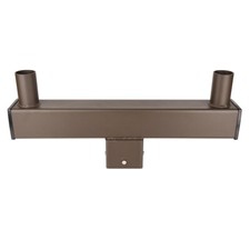 4" Square Tenon Adaptor for 4'' OD Square Pole,180 degree Bullhorm with 2 Tenons