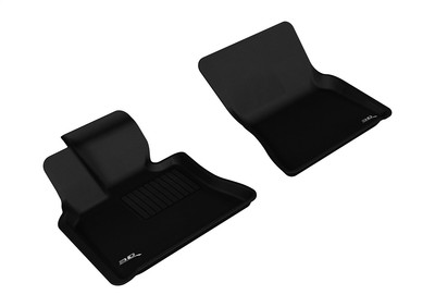 3D Maxpider Front Row Custom Fit All-Weather Floor Mat For Select Bmw X5 (E70)/X6 (E71) Models - Kagu Rubber (Black) (842132063832)