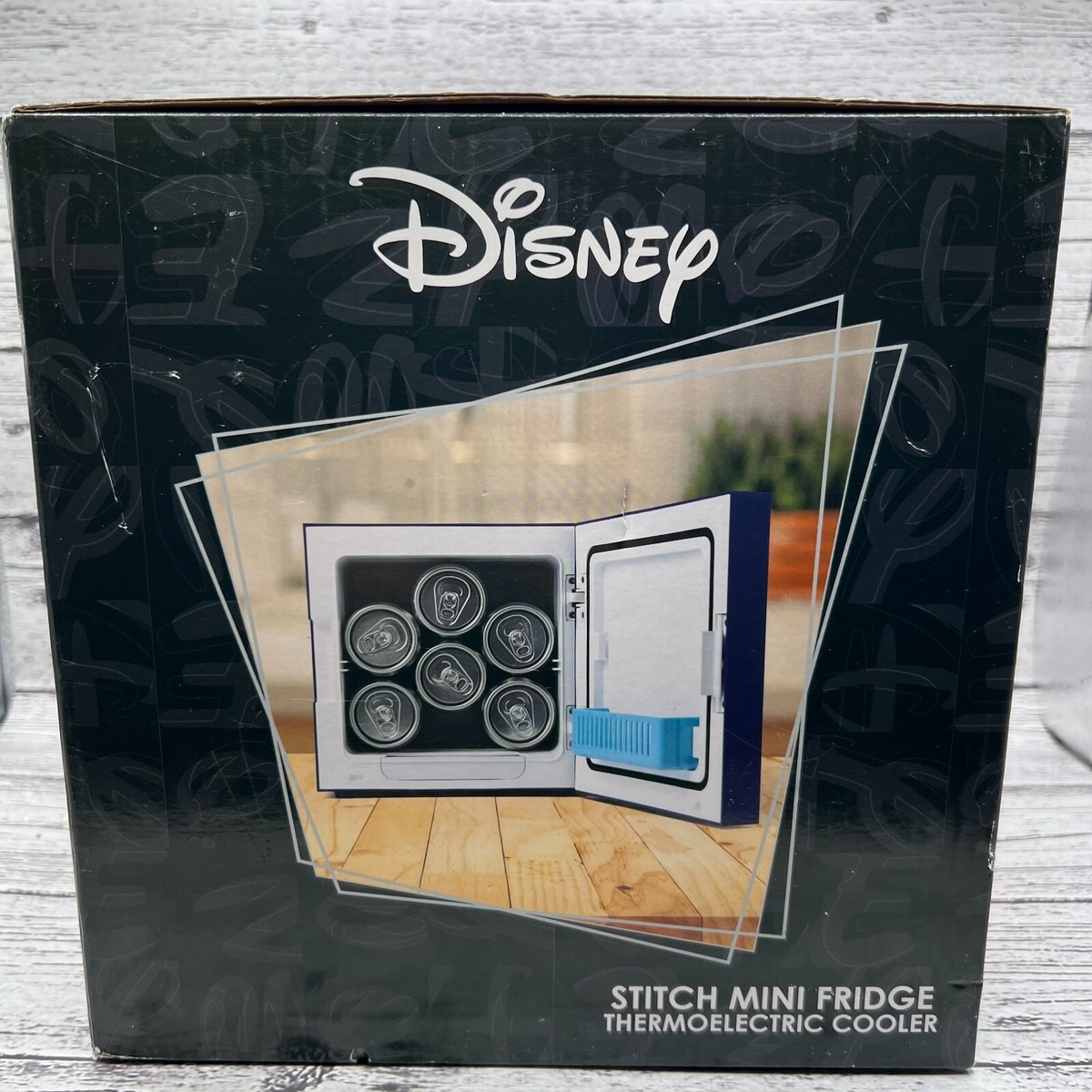 Disney Stitch Mini Fridge Thermoelectric Cooler - Holds Up To 6