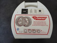 Paire de chaines à neige métalliques pour petites roues 13'',14'' et 15'' pouces