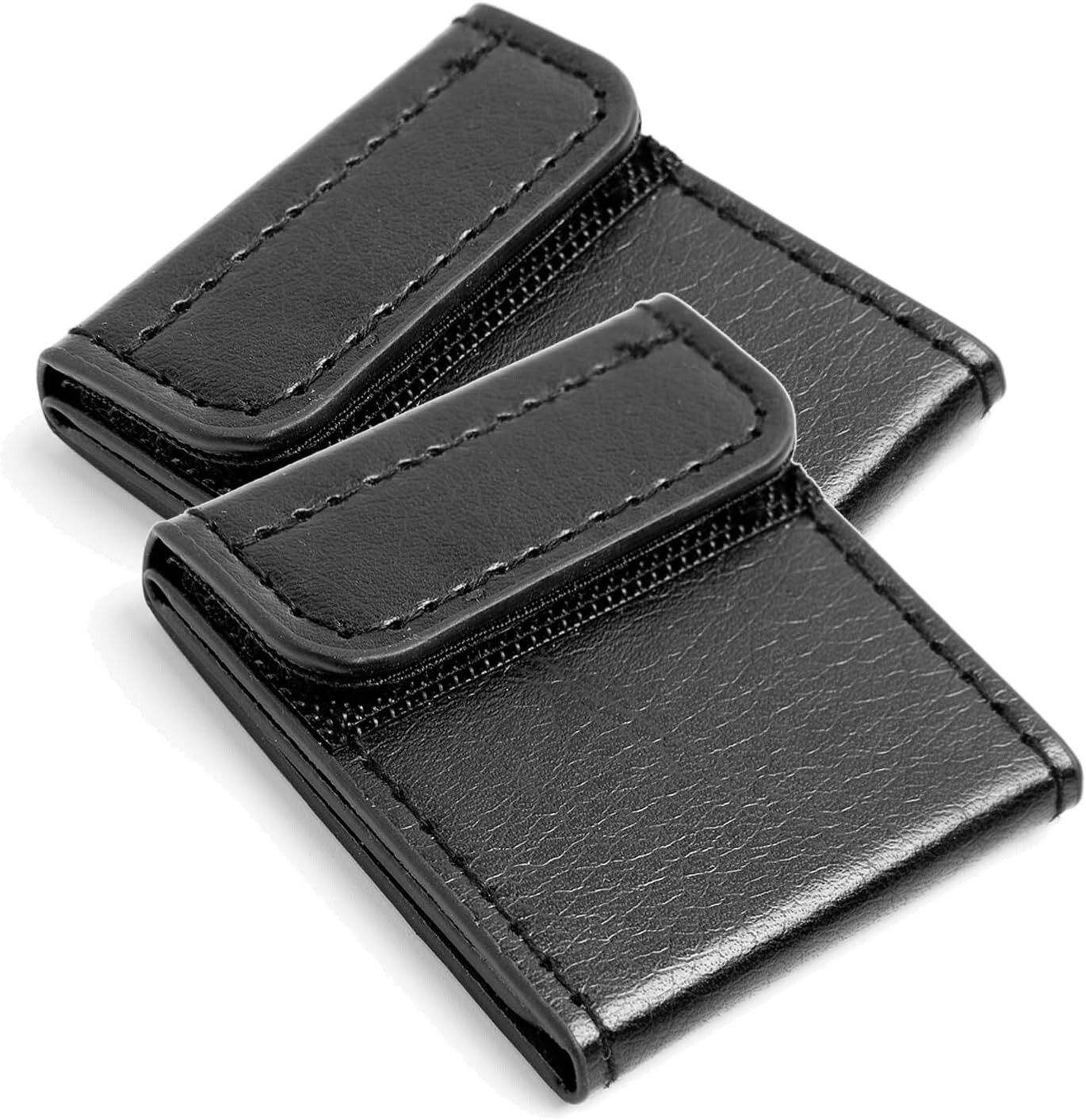 Auto Seat Belt Adjuster with Locking Clip & Soft Leather Protector - 2 Pack