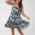 Nuevo con etiquetas Vestido O'Neill Linnet Cubre Talla Grande Floral Azul Talla S