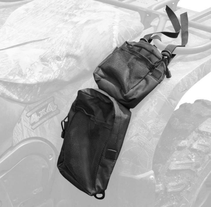 2x Heavy Duty ATV Fender Cargo Storage Bag Tank Hunting Saddle Bag Pack