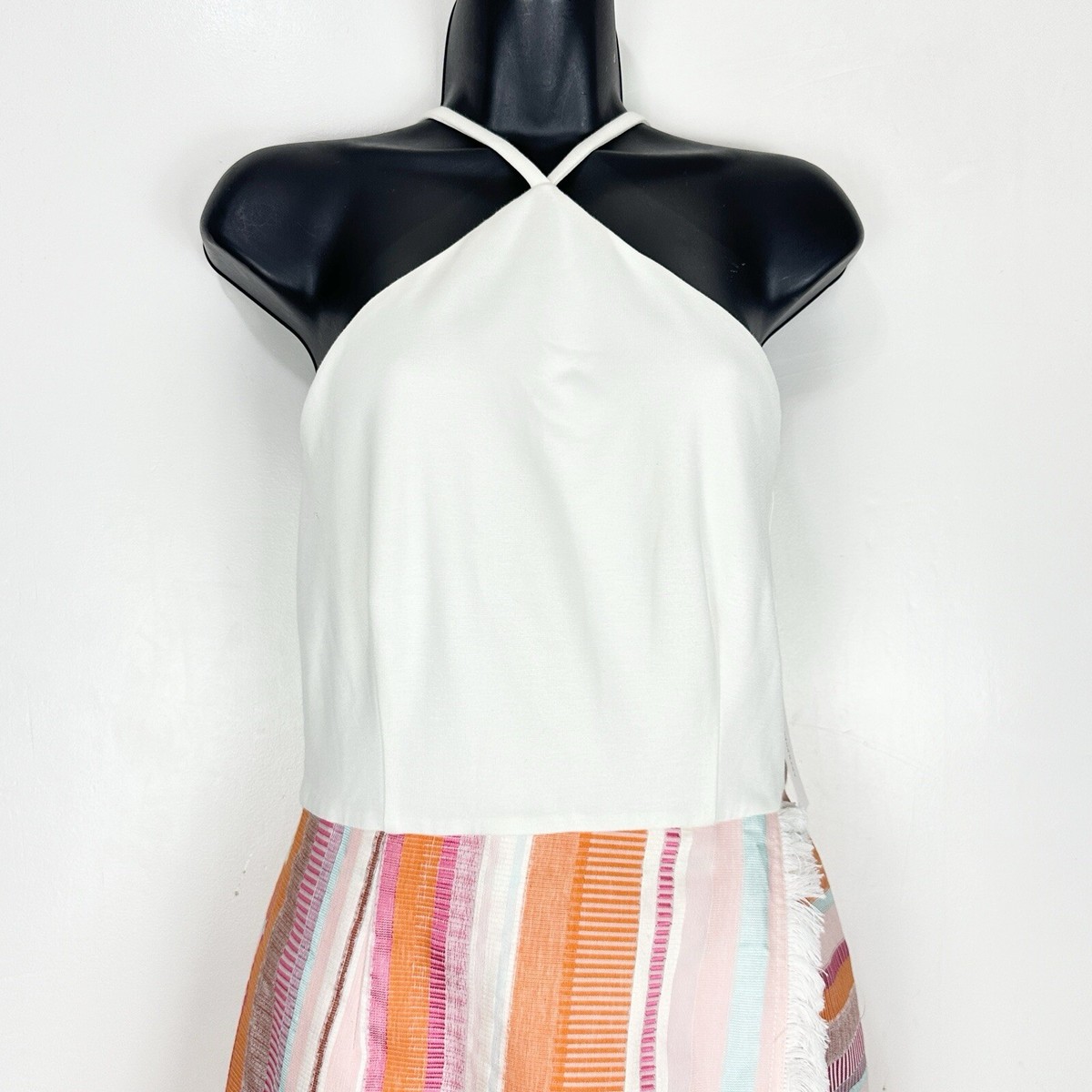 NWT Anthropologie Hutch Kalyn Halter Wrap Dress Size 4 Rare Fringe Resort Luxe View 3