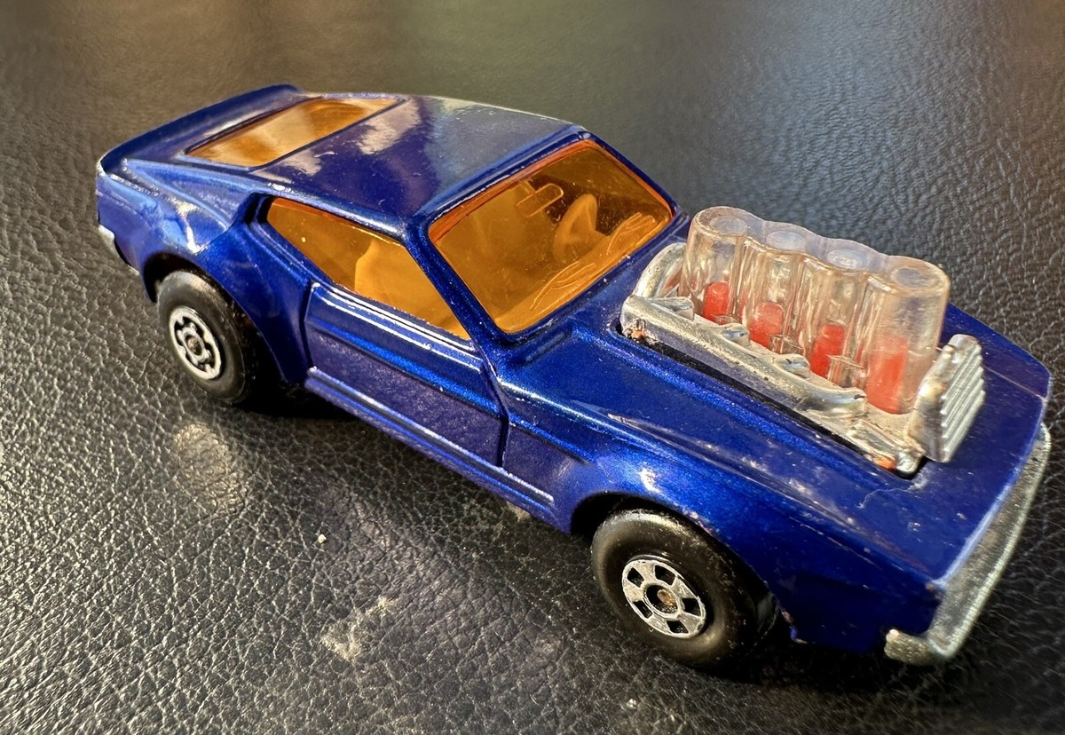 Vintage Matchbox Superfast Rolamatics No. 10 Mustang Piston Popper