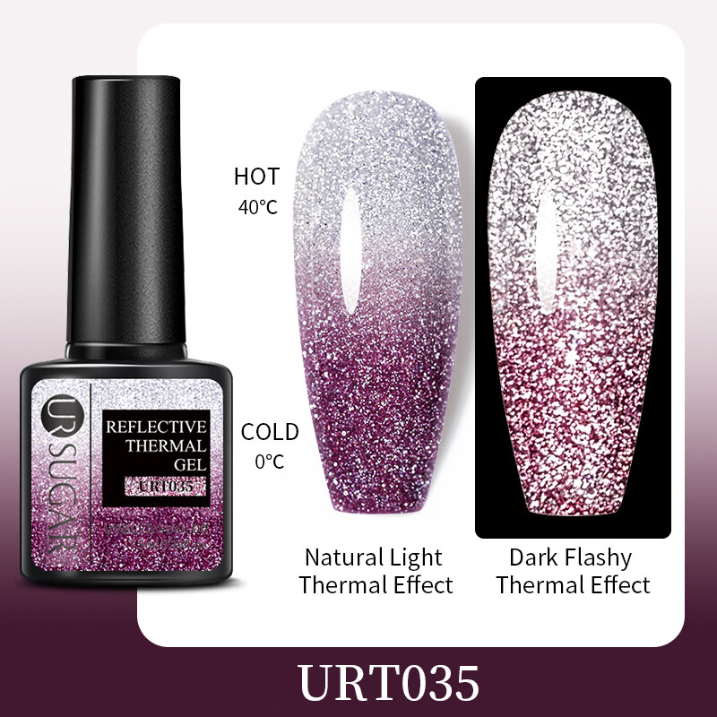 UR SUGAR Reflective Glitter Thermal Gel Polish UV LED Nail Color