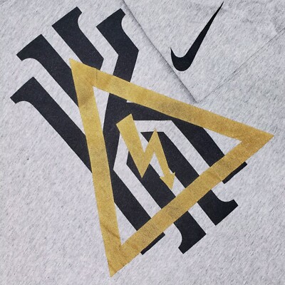 Nike Kyrie Irving T-Shirt Triangle Inferno Gray Dri-Fit NBA Basketball