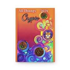 Crypto Log Book notebook 2024 hardcove journal