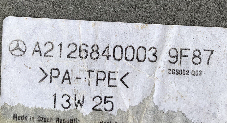 Genuine Mercedes Benz Floor Mats 20102016 W212 E350 E500 E63