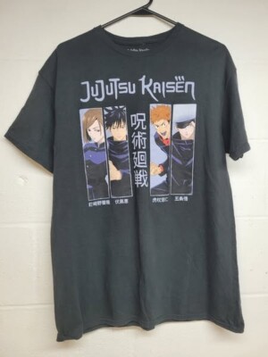 jujujtsu kaisen  black t shirt size L  / we4320 r4 t7