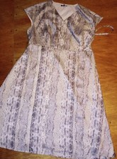  Limited Wrap Dress Short Sleeve Snakeskin Print Sz 16W $109 NWT