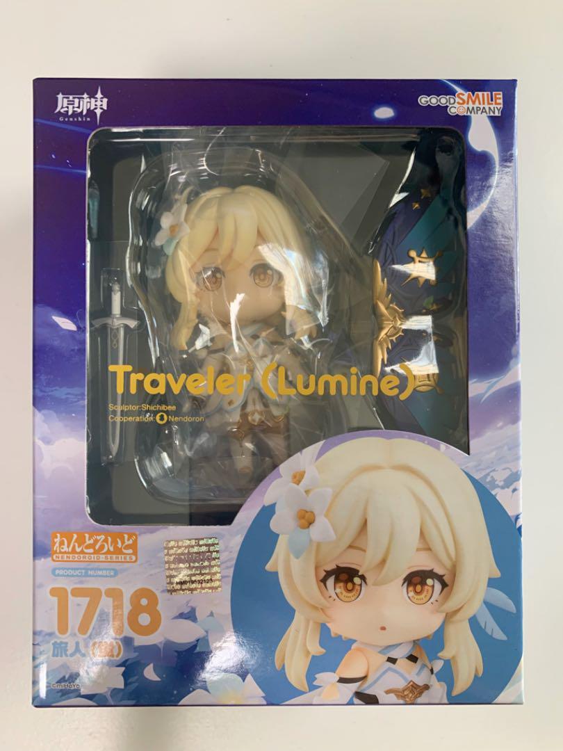 Nendoroid Genshin Impact Traveler Lumine Figure Height 3.9 in GOOD