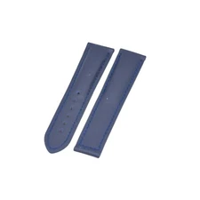 20x18mm Blue Leather Watch Strap For Omega SeaMaster SpeedMaster
