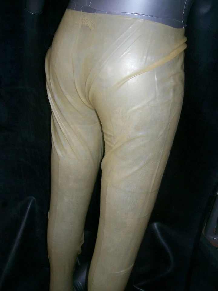 FETISH BONDAGE RUBBER LATEX TRANSPARENT LEGGINGS 5410 BDSM CATSUIT STOCKINGS - Image 3 of 4