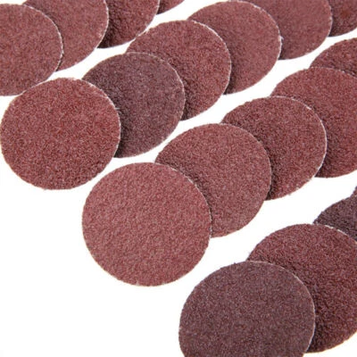 25/50PCS Sanding Discs Roll Lock R-Type Pad 24-240 Grit Abrasive Sandpaper