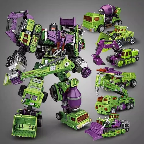 6in1 NBK Devastator Transformation Oversized Action Figure Boy Toy New In Stock - Picture 8 of 47