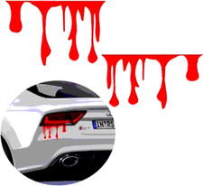 Blood Drip for Car Vinyl Decal / Sticker 2(TWO) Pack