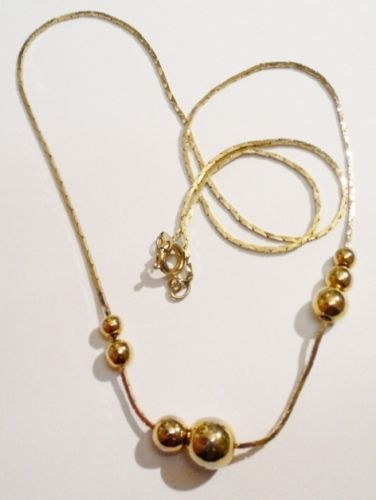 Collier Vintage Or Avec Chaîne Pampilles Et Clochettes - Modèle 3027 - Occasion