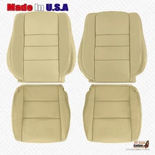 Fits 2008 -2012 Honda Accord Driver Passenger Leather Replacement Seat Cover Tan