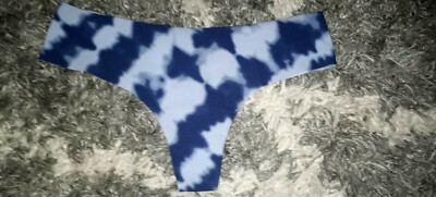 NeW Vspink no show thong Panty Size medium multi tye dye 