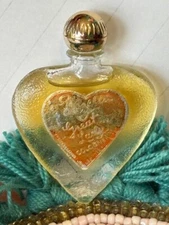 VINTAGE WOMENS EVYAN GREAT LADY COLOGNE HEART-SHAPED BOTTLE DAB ON 1/2 OZ MINI