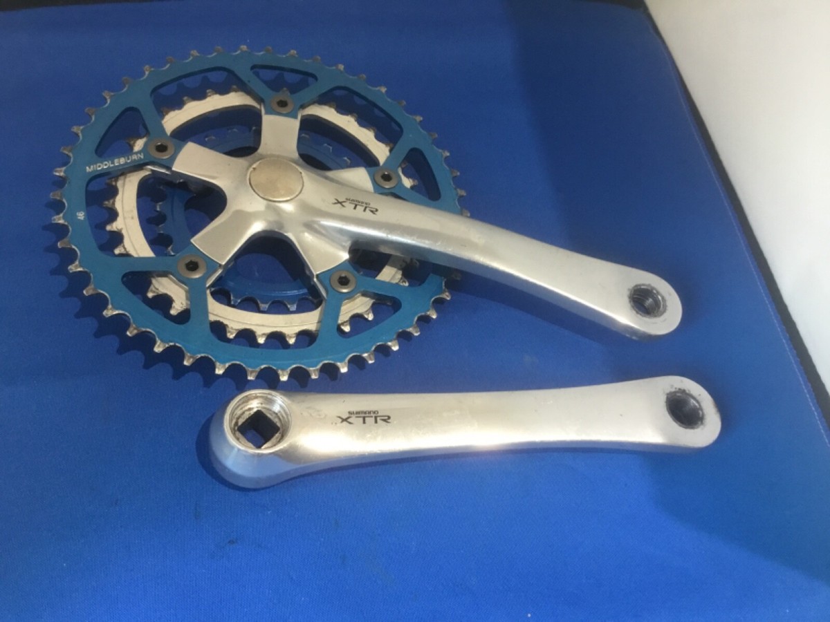 Vintage Shimano XTR FC-M900 Chainset Middleburn Chainring 46/36/26T Retro