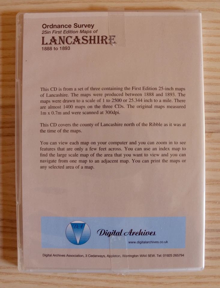 Ordinance Survey Digitized 25-inch First Edition maps of Lancashire 1888-1893 - Image 3 of 4