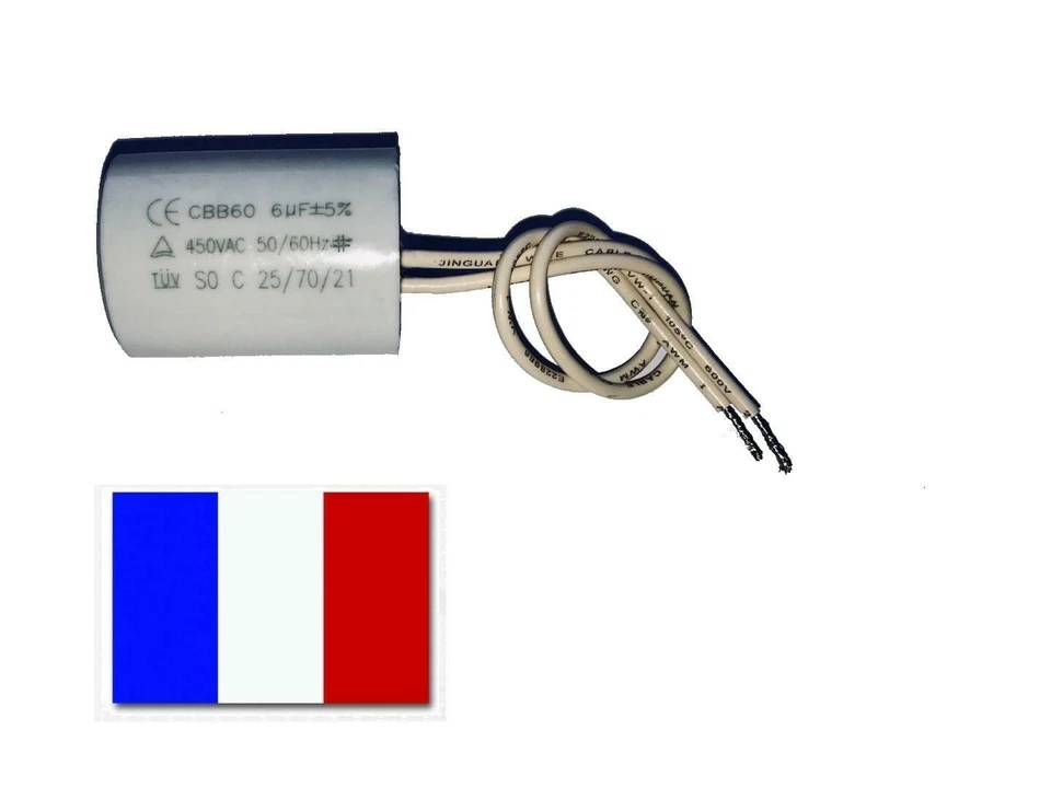 Condensateur 6uF 6μF 6UF moteur volet roulant Bubendorff