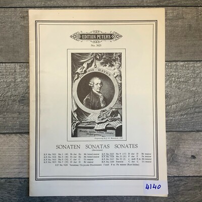 Edition Peters Nr. 7025 HAYDN Sonaten Nr.9 D-Dur Klavier Noten