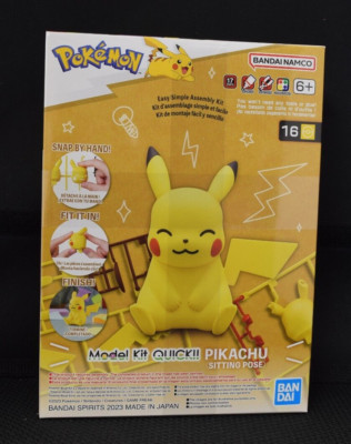 Bandai HOB60145 Hobby Pokemon - #16 Pikachu (Sitting Pose)! Free Shipping!