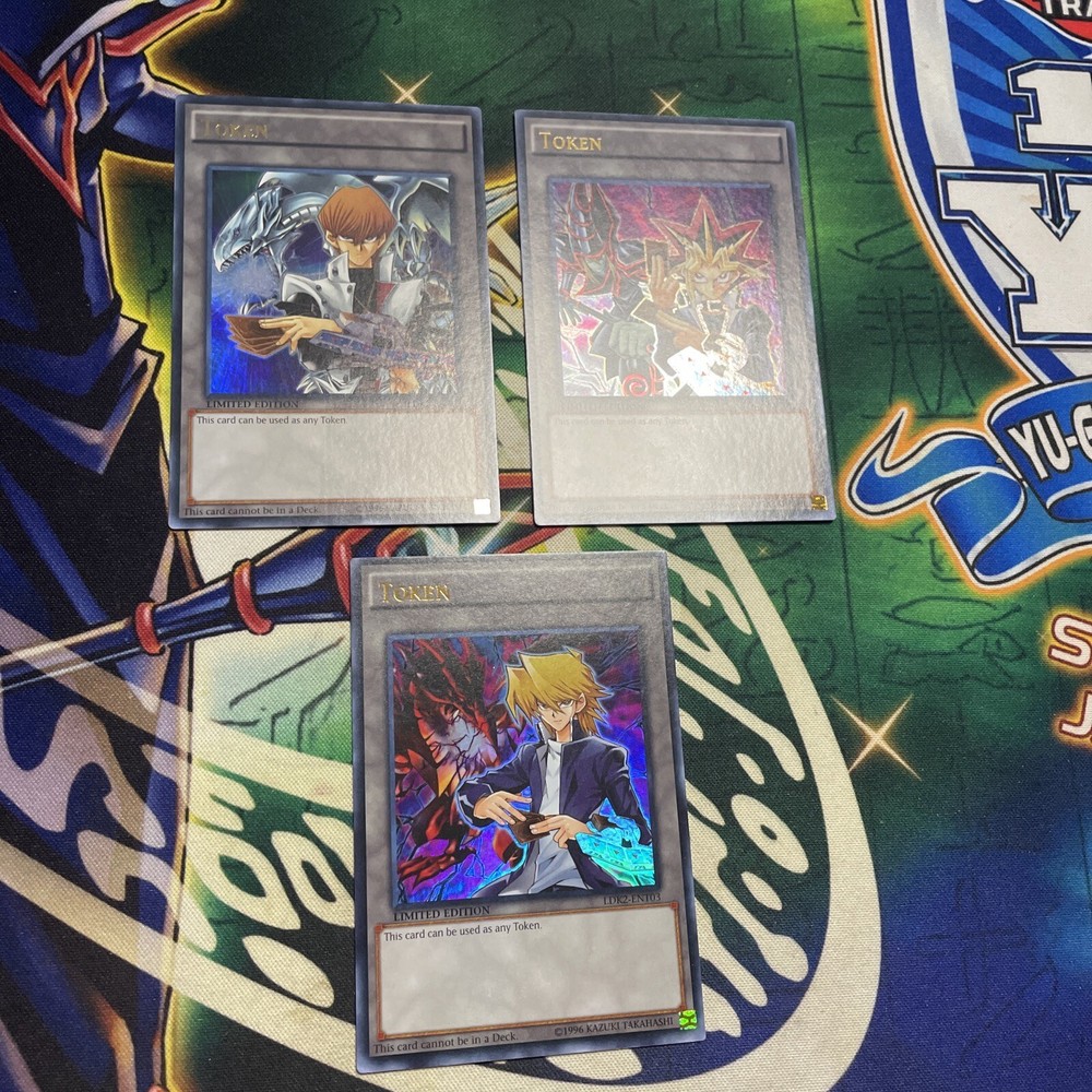 Yugioh! Joey, Kaiba, + Yugi 3-Card Token Set Limited Ed Ultra NEW Unlimited LDK2