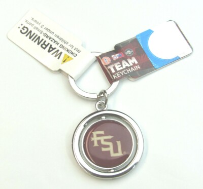 NCAA Florida State Seminoles Spinning Logo KeyRing Keychain Forever ...
