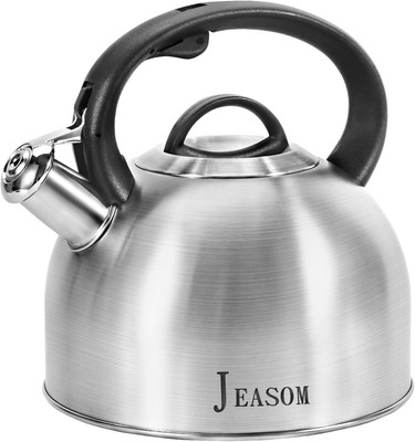 Tea Kettle Stovetop Food Grade Stainless Steel Whistling Pot Ergonomic Handle