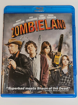 Zombieland [Blu-ray] - Blu-ray - VERY GOOD, Rated R, Pre-Owned, Good Condition.