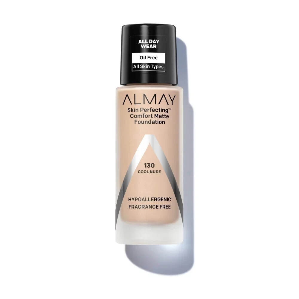 X3 Almay 130 Cool Nude Skin Perfecting Comfort Matte Foundation  