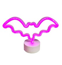 Halloween Led Bat Light Up Battery Operated Tabletop Decoration Purple New