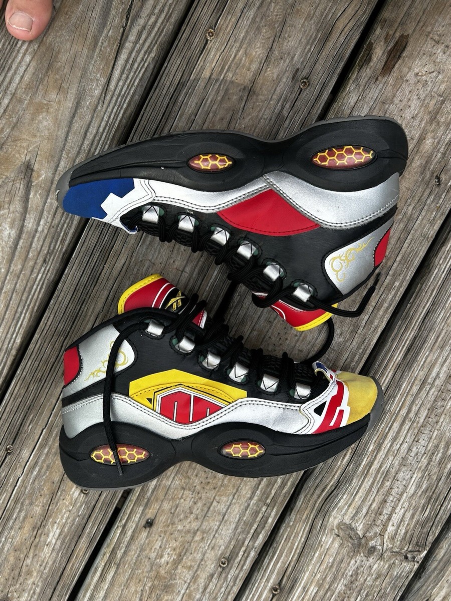 Reebok Question Mid Zapatillas Power Rangers Sneakers Megazord