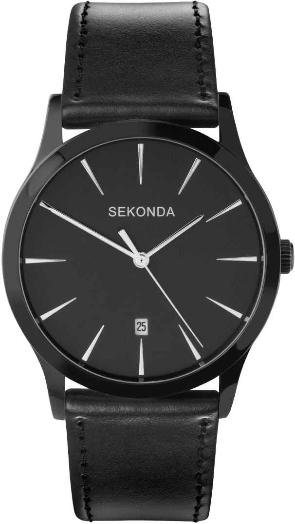 Sekonda black 2025 ion gents watch